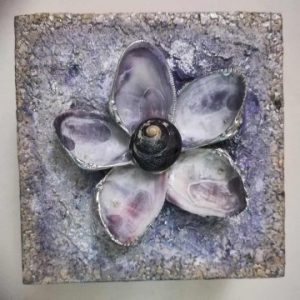 seashell embellished art